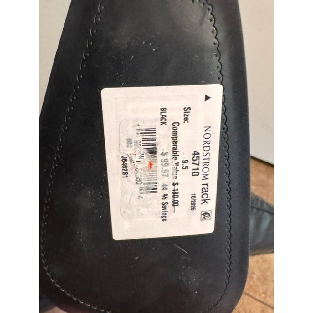 Franco Sarto Black Square Toe Block Heel Tall Boots Womens 9.5 45710 - Picture 15 of 15